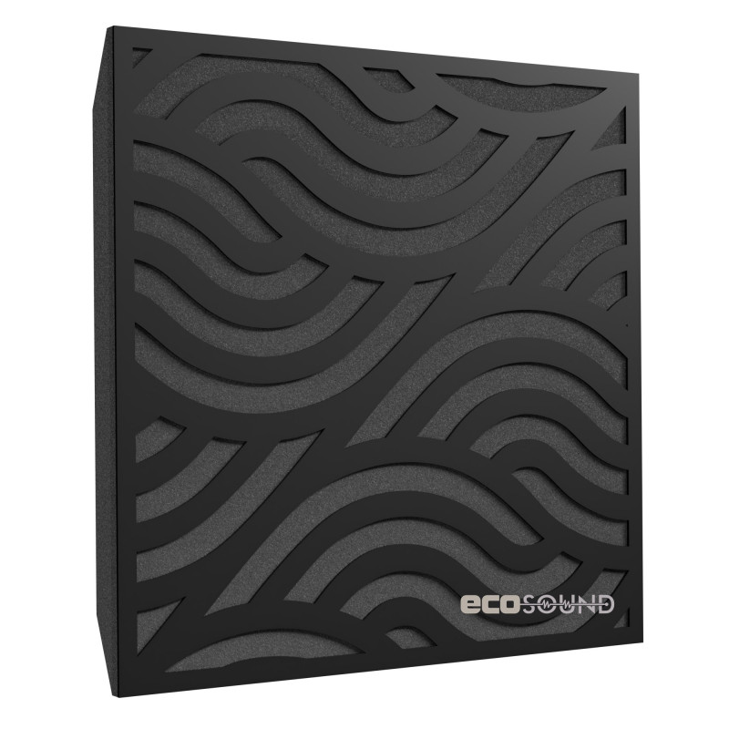 Ecosound Hilsl Wenge acoustic panel 50 x 50 cm 53 mm dark brown