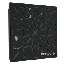 Acoustic panel Ecosound Effect Plastic Black 50 x 50 cm 53 mm black plastic 