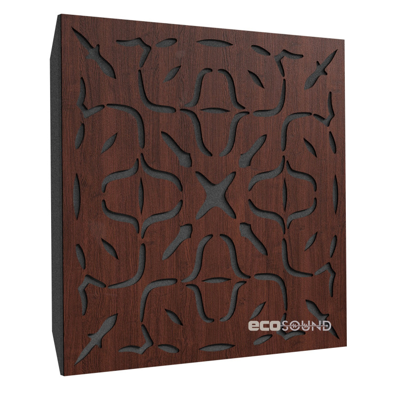 Acoustic panel Ecosound Effect HDF-Black 50 x 50 cm 53 mm black 