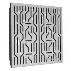Acoustic panel Ecosound Scheme Plastic White 50 x 50 cm 53 mm white plastic 