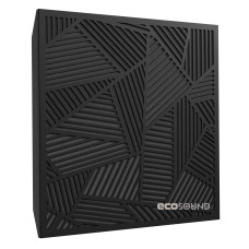 Acoustic panel Ecosound Field HDF-Black 50 x 50 cm 53 mm black 