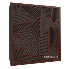 Acoustic panel Ecosound Field Wenge 50 x 50 cm 53 mm dark brown 