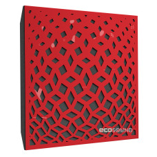 Ecosound Chips Plastic Red Acoustic Panel 50 x 50 cm 53 mm red plastic