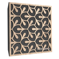 Acoustic panel Ecosound Fan Lt-Sonoma-Oak 50 x 50 cm 53 mm latte