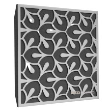 Ecosound Fan Plastic White Acoustic Panel 50 x 50 cm 53 mm white plastic