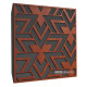 Acoustic panel Ecosound Arrow Wenge 50 x 50 cm 53 mm dark brown 