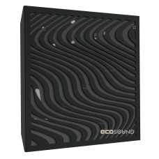 Ecosound Sand Plastic Black Acoustic Panel 50 x 50 cm 53 mm black plastic
