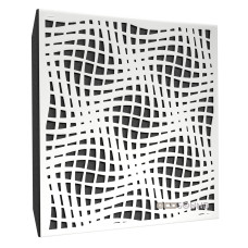 Acoustic panel Ecosound Illusion HDF-White 50 x 50 cm 53 mm white 