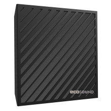 Acoustic panel Ecosound Simple-Line HDF-Black 50 x 50 cm 53 mm black 