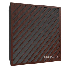 Acoustic panel Ecosound Simple-Line Wenge 50 x 50 cm 53 mm dark brown 
