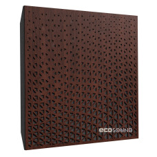Ecosound Texture Wenge Acoustic Panel 50 x 50 cm 53 mm Dark Brown