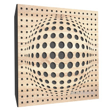 Ecosound Lens Lt-Sonoma-Oak Acoustic Panel 50 x 50 cm 73 mm Latte