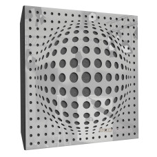 Ecosound Lens Plastic White Acoustic Panel 50 x 50 cm 73 mm white plastic