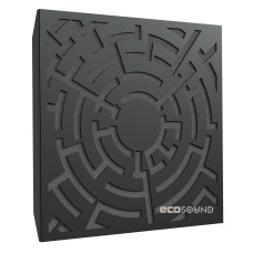 Ecosound Labyrinth-Full HDF-Black acoustic panel 50 x 50 cm 73 mm black