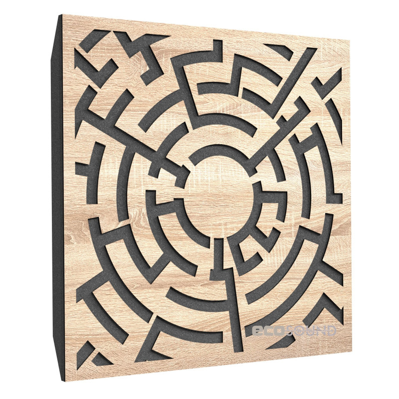 Ecosound Labyrinth-Full Plastic White Acoustic Panel 50 x 50 cm 73 mm white plastic