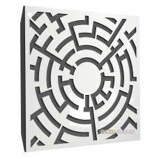 Ecosound Labyrinth-Full Plastic White Acoustic Panel 50 x 50 cm 73 mm white plastic