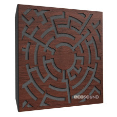Ecosound Labyrinth-Full Wenge acoustic panel 50 x 50 cm 73 mm dark brown