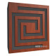Ecosound Spiral Plastic Red Acoustic Panel 50 x 50 cm 73 mm red plastic