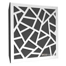 Acoustic panel Ecosound Ecoart-medium HDF-White 50 x 50 cm 73 mm white