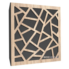 Acoustic panel Ecosound Ecoart-medium Lt-Sonoma-Oak 50 x 50 cm 73 mm latte