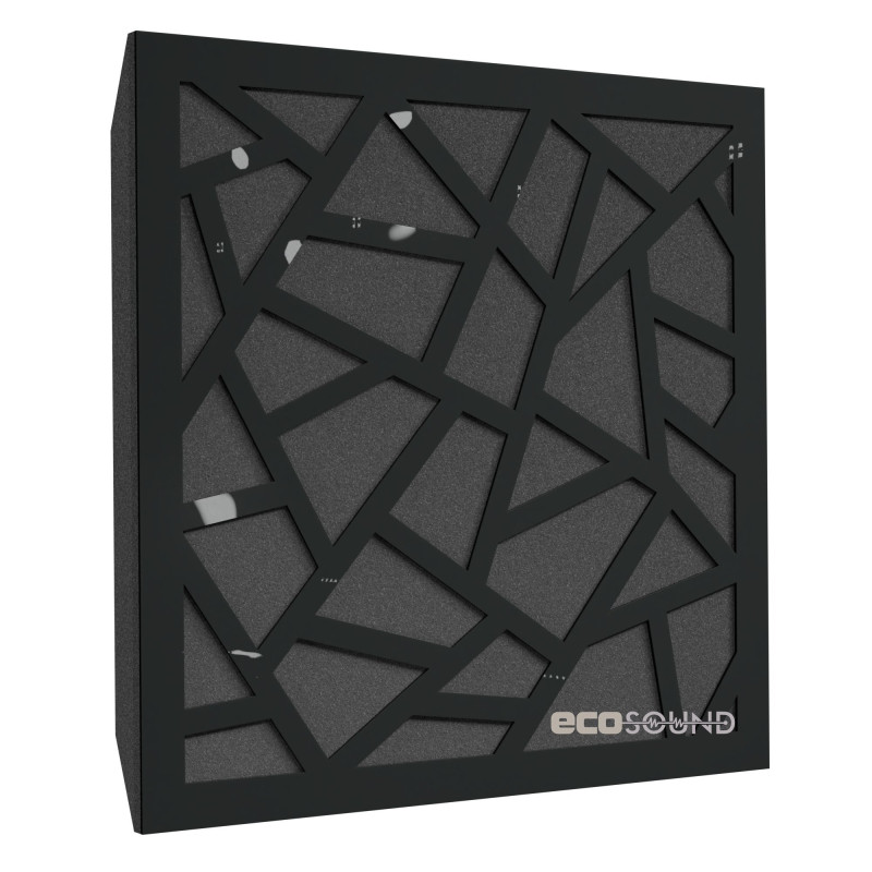 Acoustic panel Ecosound Ecoart-medium Plastic White 50 x 50 cm 73 mm white plastic