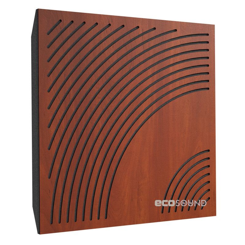 Acoustic panel Ecosound Rainbow Wenge 50 x 50 cm 73 mm dark brown 