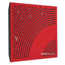 Ecosound Rainbow Plastic Red Acoustic Panel 50 x 50 cm 73 mm red plastic
