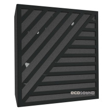 Ecosound Band Plastic Black Acoustic Panel 50 x 50 cm 73 mm black plastic