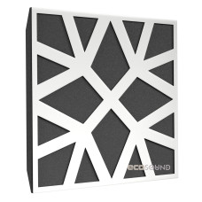 Ecosound Snowflake HDF-White acoustic panel 50 x 50 cm 73 mm white