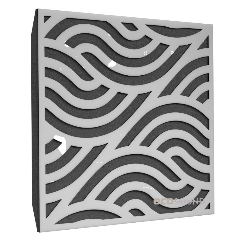 Ecosound Hilsl Wenge acoustic panel 50 x 50 cm 73 mm dark brown