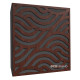 Ecosound Hilsl Wenge acoustic panel 50 x 50 cm 73 mm dark brown