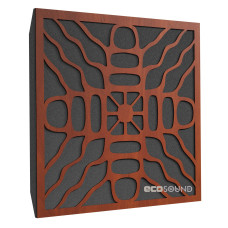 Acoustic panel Ecosound Chladni Apple-Locarno 50 x 50 cm 73 mm brown 
