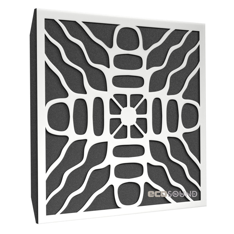 Acoustic panel Ecosound Chladni Wenge 50 x 50 cm 73 mm dark brown 