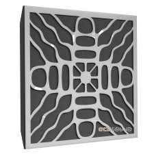 Acoustic panel Ecosound Chladni Plastic White 50 x 50 cm 73 mm white plastic 