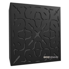 Acoustic panel Ecosound Effect HDF-Black 50 x 50 cm 73 mm black 