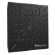 Acoustic panel Ecosound Effect HDF-Black 50 x 50 cm 73 mm black 