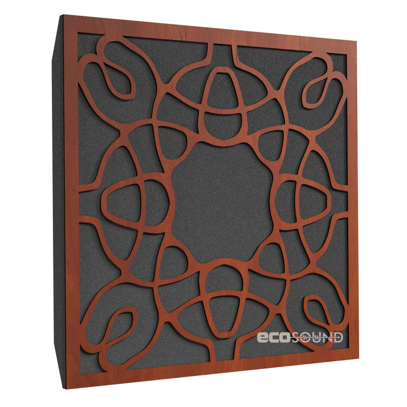 Ecosound Acoustic Wenge acoustic panel 50 x 50 cm 73 mm dark brown