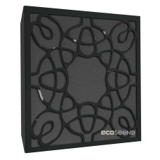 Ecosound Acoustic Plastic Black acoustic panel 50 x 50 cm 73 mm black plastic