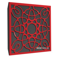 Ecosound Magic Plastic Red acoustic panel 50 x 50 cm 73 mm red plastic