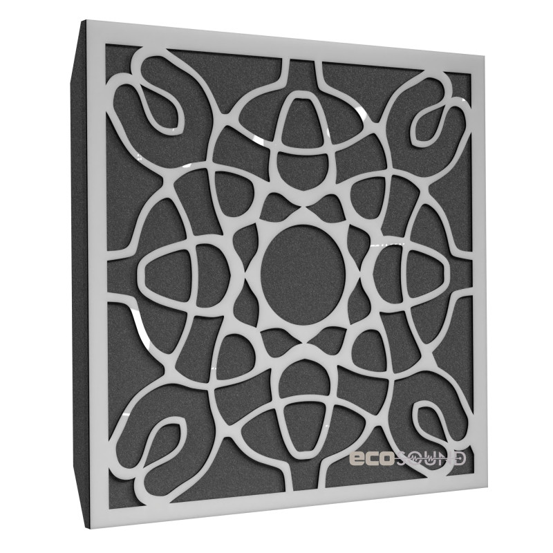 Ecosound Magic Plastic Black acoustic panel 50 x 50 cm 73 mm black plastic