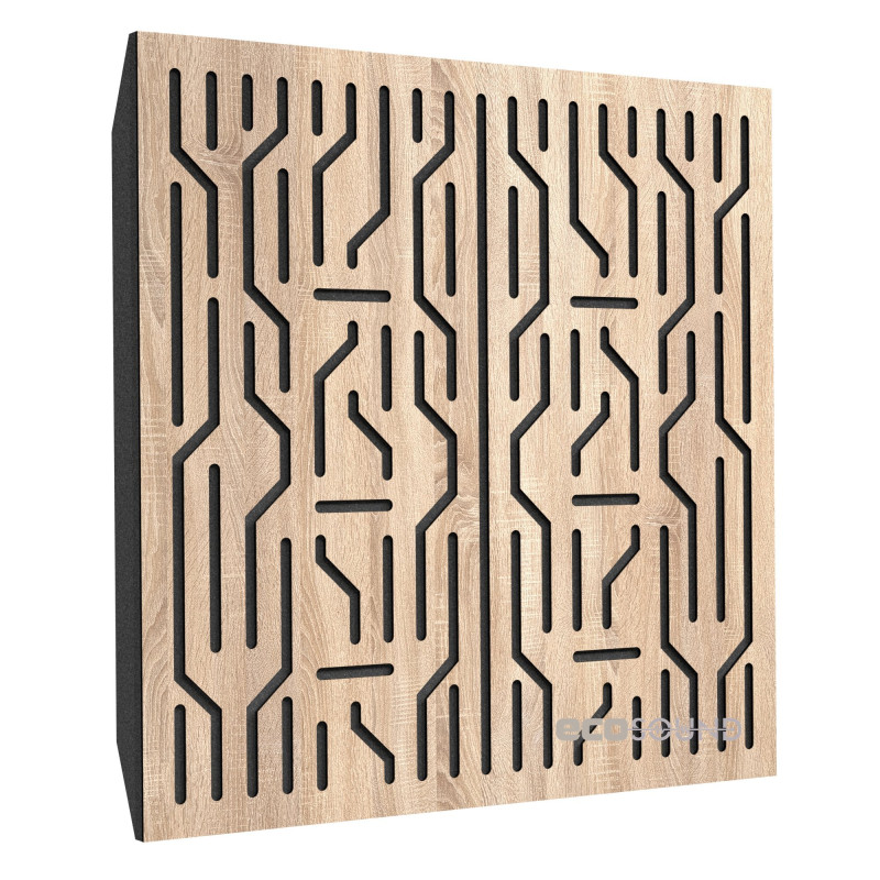 Acoustic panel Ecosound Scheme Plastic Red 50 x 50 cm 73 mm red plastic 