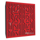 Acoustic panel Ecosound Scheme Plastic Red 50 x 50 cm 73 mm red plastic 