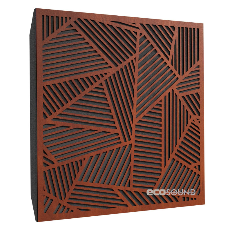Acoustic panel Ecosound Field Wenge 50 x 50 cm 73 mm dark brown 