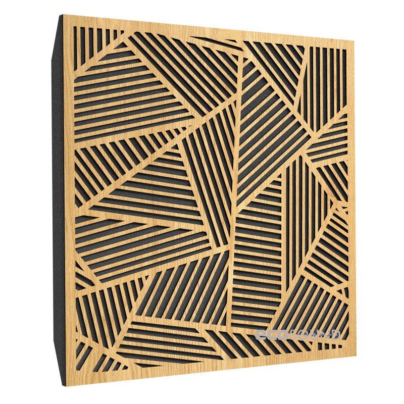 Acoustic panel Ecosound Field Wenge 50 x 50 cm 73 mm dark brown 