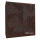 Acoustic panel Ecosound Field Wenge 50 x 50 cm 73 mm dark brown 