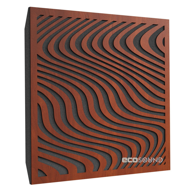 Ecosound Sand Plastic Black Acoustic Panel 50 x 50 cm 73 mm black plastic