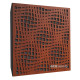 Acoustic panel Ecosound Illusion Wenge 50 x 50 cm 73 mm dark brown 