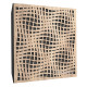 Acoustic panel Ecosound Illusion Wenge 50 x 50 cm 73 mm dark brown 