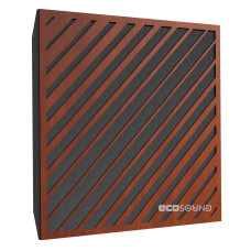 Acoustic panel Ecosound Simple-Line Apple-Locarno 50 x 50 cm 73 mm brown 