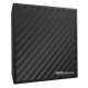 Acoustic panel Ecosound Simple-Line Plastic Black 50 x 50 cm 73 mm black plastic 
